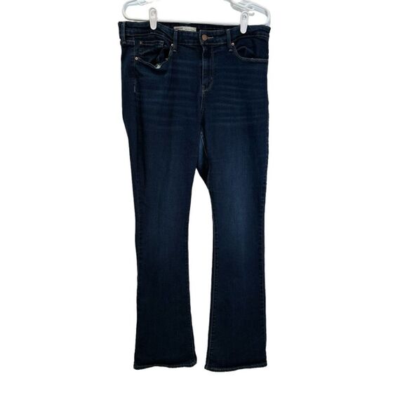 Signature by Levi Strauss & Co. Modern Bootcut Jeans Dark Wash Denim Women's - Picture 1 of 12
